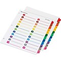 Cardinal® OneStep® Printable Table of Contents and Dividers, 24-Tab, Multicolor, 1/St