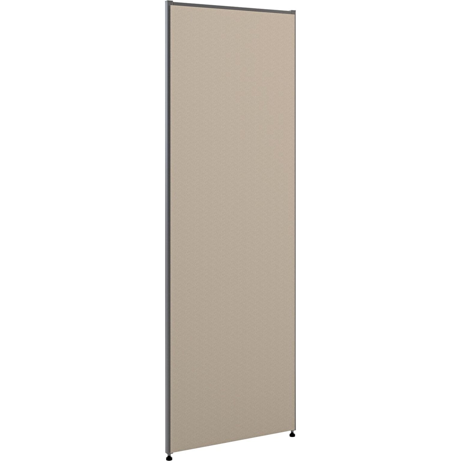 HON Verse Panel, 24W x 72H, Light Gray Finish, Gray Fabric (BSXP7224GYGY)