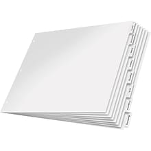 Cardinal® 11 x 17 Paper Insertable Dividers, 8-Tab, Clear, 1/St