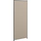 HON Verse Panel, 24"W x 60"H, Light Gray Finish, Gray Fabric (BSXP6024GYGY)