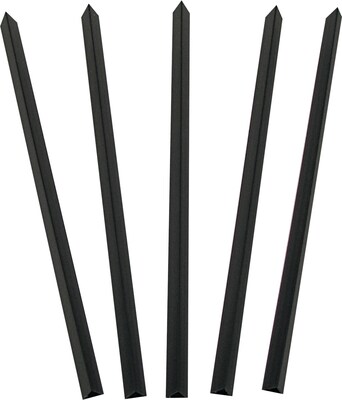 Slide N Grip Binding Bars, Black, 11 x 1/2, 100/Box