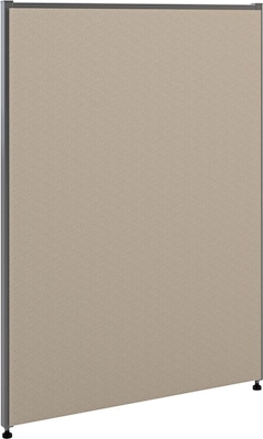 HON Verse Panel, 30W x 42H, Light Gray Finish, Gray Fabric (BSXP4230GYGY)