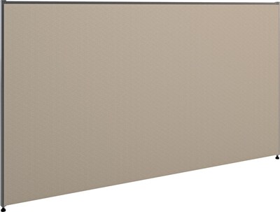 HON Verse Panel, 72W x 42H, Light Gray Finish, Gray Fabric (BSXP4272GYGY)