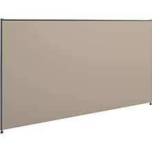 HON Verse Panel, 72W x 42H, Light Gray Finish, Gray Fabric (BSXP4272GYGY)