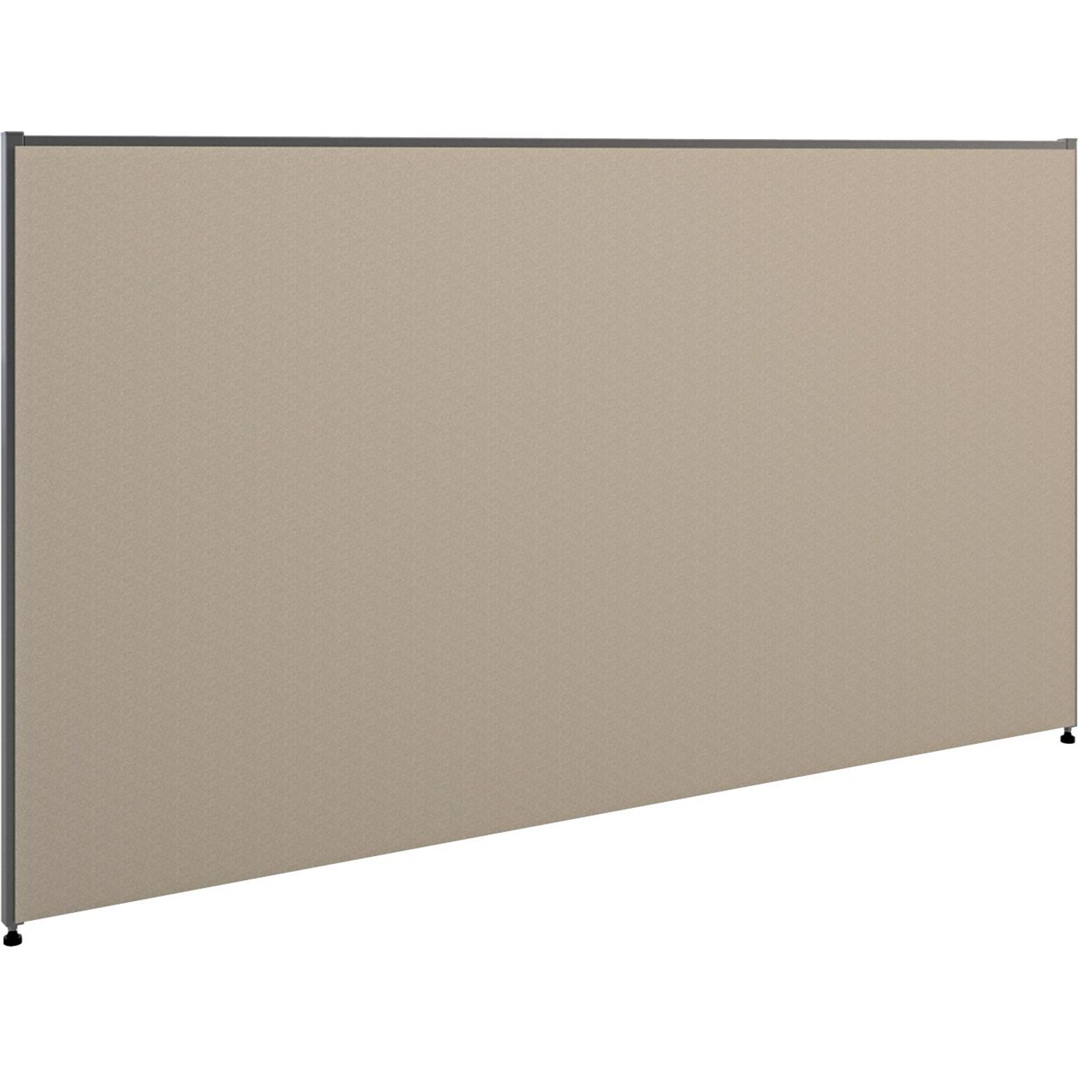 HON Verse Panel, 72W x 42H, Light Gray Finish, Gray Fabric (BSXP4272GYGY)