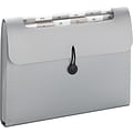 Smead Step Index Organizer, 12-Pocket, Letter, Poly, Silver (70903)