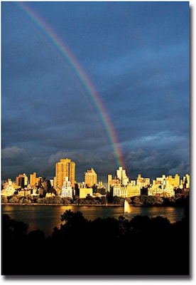 Trademark Global Ariane Moshayedi Skyline Rainbow Canvas Art, 30 x 47