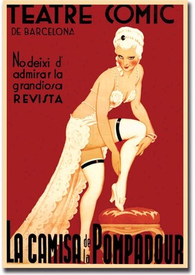 Trademark Global Teatre Comic de Barcelona Gallery Wrapped Canvas Art, 18 x 24