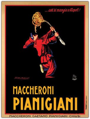 Trademark Global Achille Mauzan Maccheroni Piangiani Canvas Art, 24 x 32
