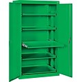 Sandusky Pull Out Tray Shelves Storage, Primary Green