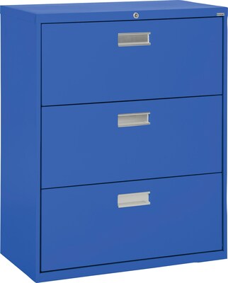 Sandusky 3-Drawer Lateral File Cabinet, Blue, 36, (LF6A363-06)