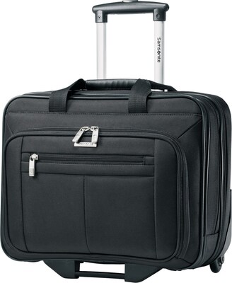 Samsonite Classic Business Laptop Rolling Briefcase, Black Nylon (43876-1041)