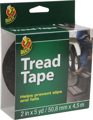 Duck Brand Tread Tape, 2 x 5 yds, Black (1027475)