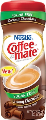 Nestle® Coffee-mate® Coffee Creamer, Sugar-Free Creamy Chocolate, 10.2 oz Powder Creamer, 1 Canister