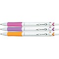 Pilot Acroball PureWhite Advanced Ink Retractable Ballpoint Pens, Fine Point, Black Ink, 3/Pack (31859)