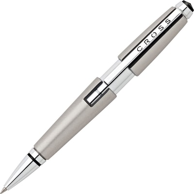 A.T. Cross Edge Sonic 0.7 mm Medium Gel Ink Pen, Titanium Barrel
