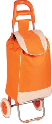 Honey Can Do® Rolling Fabric Cart, Orange