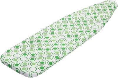 Honey Can Do Superior Ironing Board Cover; Green Dots