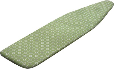 Honey Can Do Superior Ironing Board Cover; Green Geometric