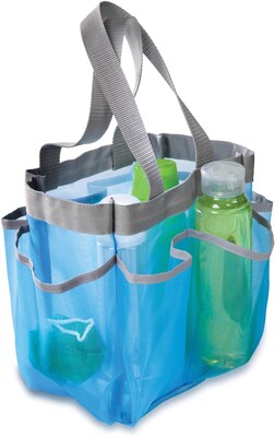 Honey-Can-Do 6 Pocket Shower Tote, Blue (SFT-01103)