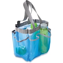 Honey-Can-Do 6 Pocket Shower Tote, Blue (SFT-01103)