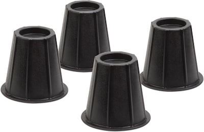 Honey Can Do® 6" Black Round Bed Risers