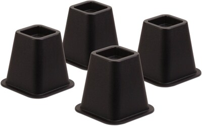 Honey Can Do® Bed Risers, Black (STO-01136)