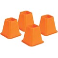 Honey Can Do® Bed Risers, Set of 4, Orange