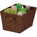 Honey Can Do Large Woven Strap Tote, Brown (STO-02116)