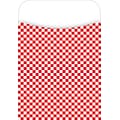 Barker Creek Library Pocket, Red Check Design, 30/Pack