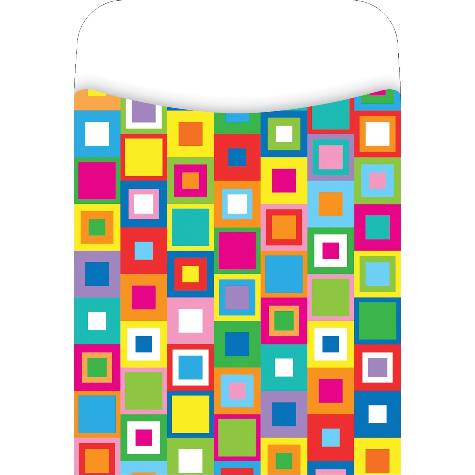 Barker Creek What a Square Library Pockets, 5.125 x 3.5, 30/Pack (LL1223)