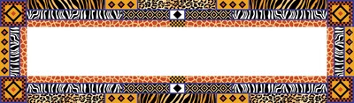 Barker Creek Africa Desk Tag, 12 L x 3 1/2 W, 36/Pack