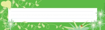 Barker Creek Go Green Desk Tag, 12 L x 3 1/2 W, 36/Pack
