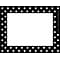 Barker Creek Black and White Dot Name Tag, 3 1/2 W x 2 3/4 D, 45/Pack