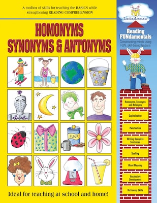 Barker Creek Homonyms, Synonyms and Antonyms Activity Book, 48 Pages