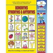Barker Creek Homonyms, Synonyms and Antonyms Activity Book, 48 Pages