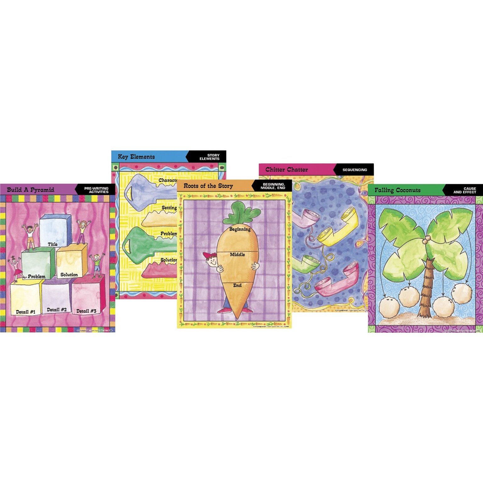 Barker Creek Graphic Organizer Chart Set 2, 17 x 22