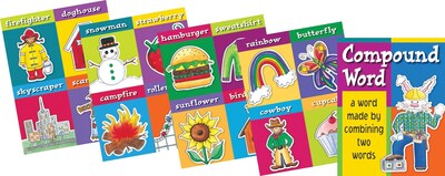 Barker Creek Compound Words Chart Set, 17 x 22