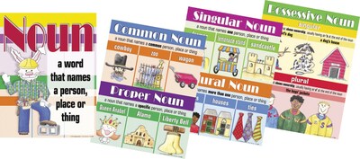 Barker Creek Nouns Chart Set, 17 x 22