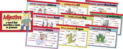 Barker Creek Adjectives Chart Set, 17 x 11