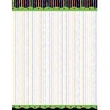 Barker Creek Neon Stripe Stationery Decorative Paper 8.5 x 11, Multi Color (LL719)