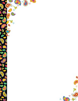 Barker Creek Neon Paisley Stationery (LL728)