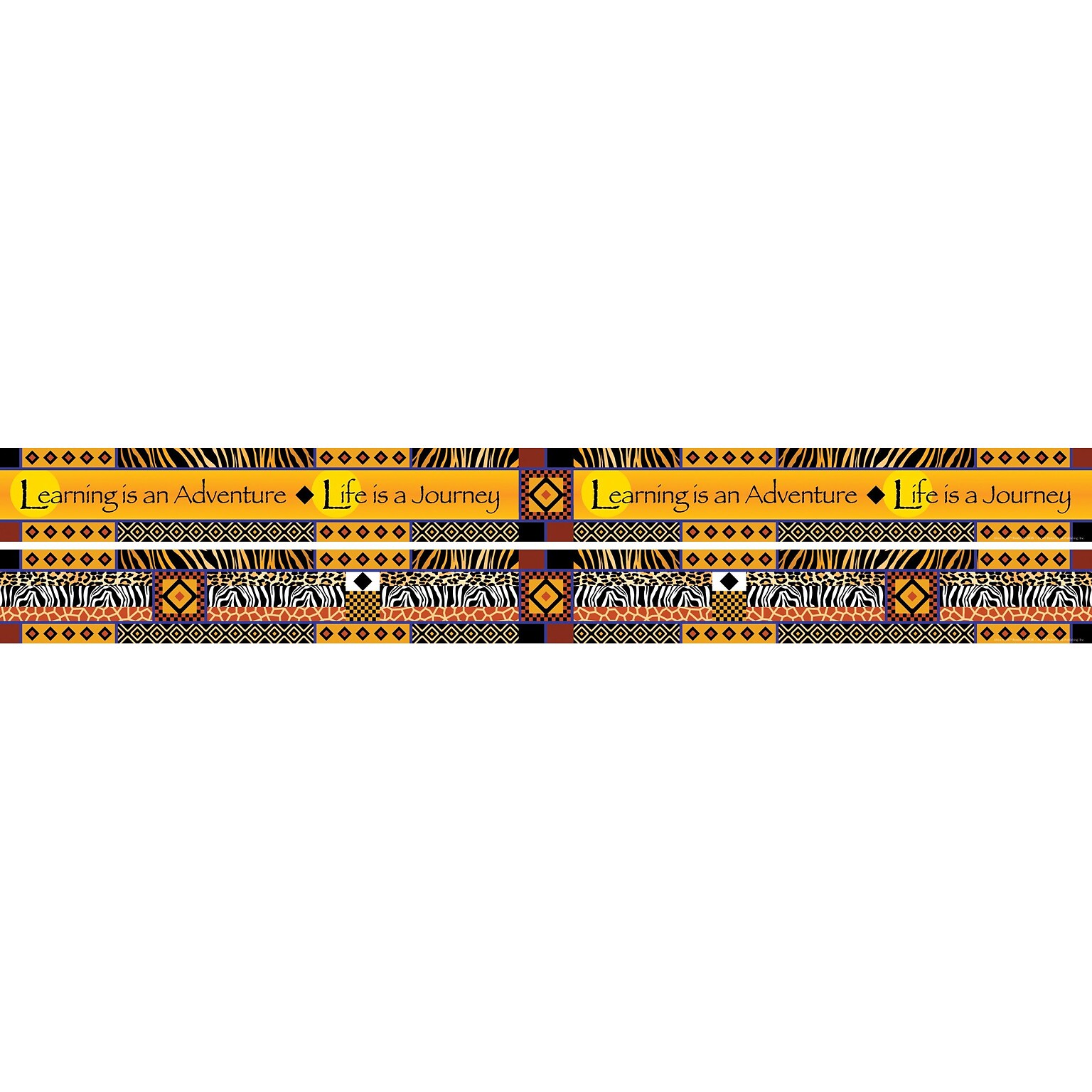Barker Creek Double-Sided Border with Quote, 35 x 3, Africa, 12/Pack (LL943)