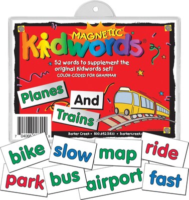 Magnetic Kidwords® Plane and Train; 4+ Age