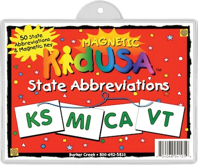 KidUSA™ State Abbreviation, 7+ Age