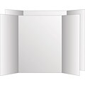 Geographics® Two Cool Tri-Fold Poster Board, 36 x 48, White/White, 6/Pk (26790)