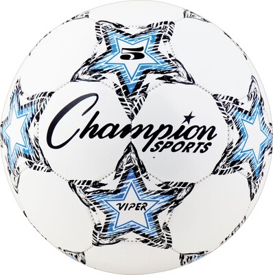 VIPER Soccer Ball, Size 5, White (CSIVIPER5)