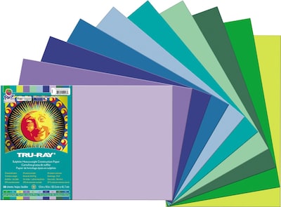 Tru-Ray 12 x 18 Construction Paper, Assorted Colors, (P102943)