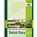 Pacon Ecology 8.5 x 11 Spiral Bound Sketch Pad, 70 Sheets/Pad (PAC4798)