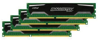 Crucial Technology BLS4KIT8G3D1609DS1S00 DDR3 (240-Pin DIMM) Desktop Memory, 32GB
